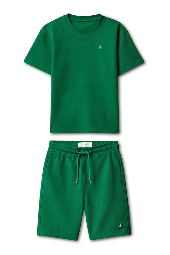 Calvin Klein Jeans gyerek szett pamut LVCKSJI19B.128.176.PPY2 zöld SS26