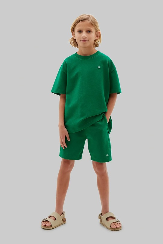 Calvin Klein Jeans gyerek szett pamut zöld LVCKSJI19B.128.176.PPY2