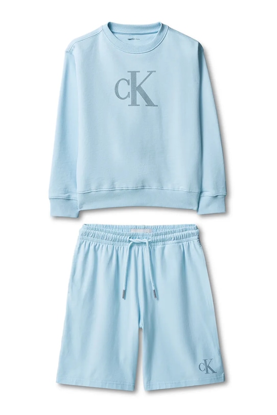 Calvin Klein Jeans παιδικό σετ με βαμβάκι LVCKSJI18B.128.176.PPY2 μπλε SS26
