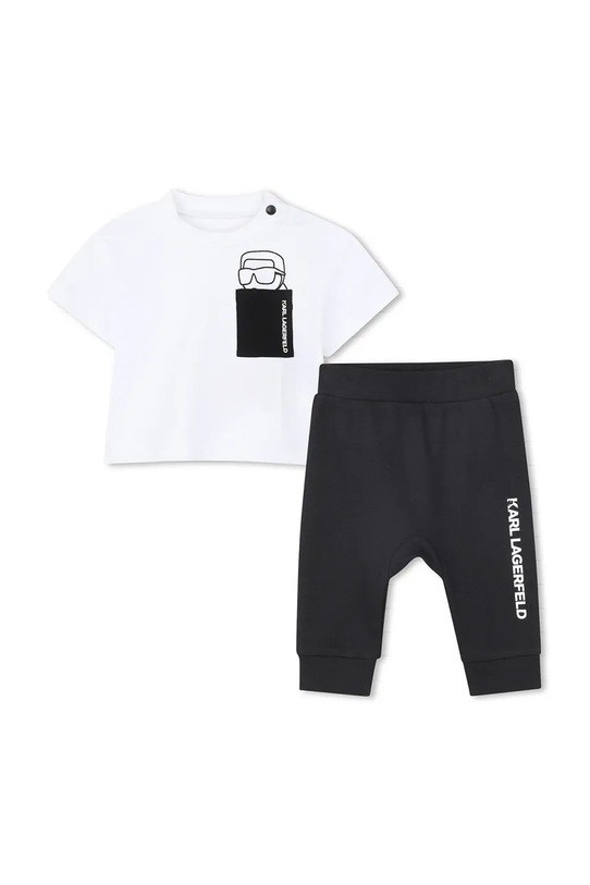 Detská tepláková súprava z bavlny Karl Lagerfeld bavlna biela Z31052.86