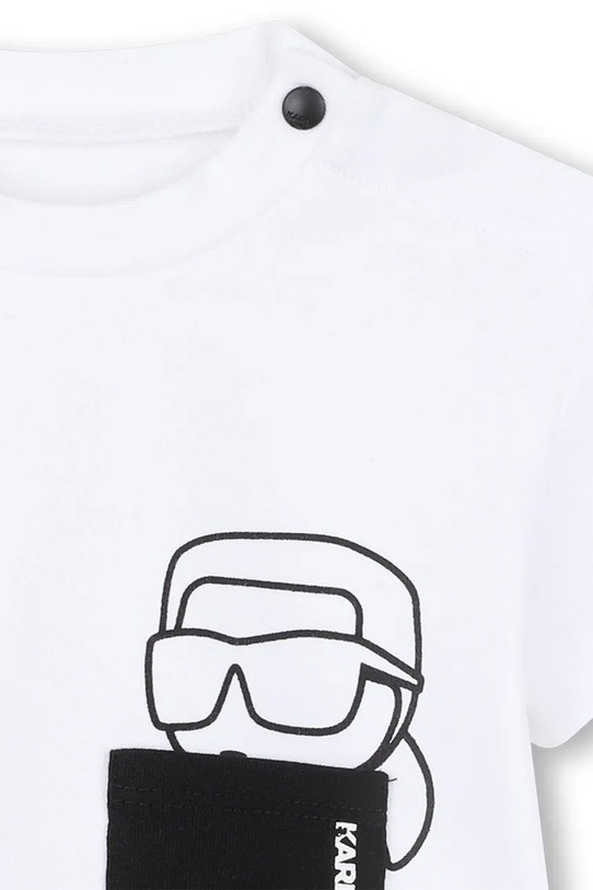 Detská tepláková súprava z bavlny Karl Lagerfeld Z31052.86 biela