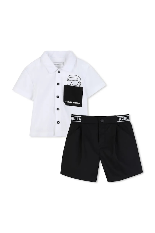Detská bavlnená súprava Karl Lagerfeld látka biela Z31077.86.108