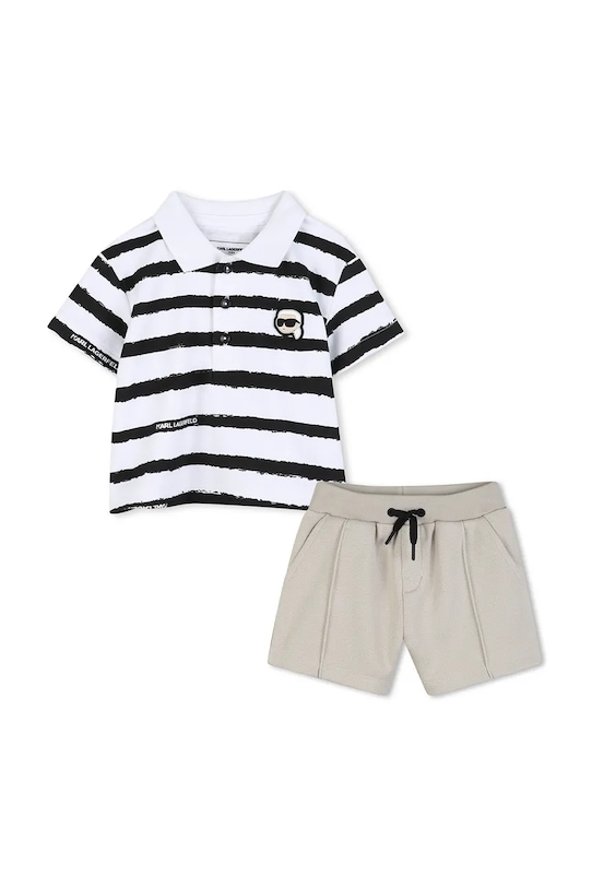 Komplet za bebe Karl Lagerfeld pletivo bijela Z31068.67.81