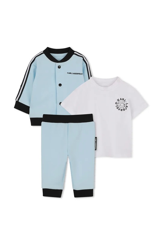 Sada pre bábätká Karl Lagerfeld pletenina modrá Z31049.60.81