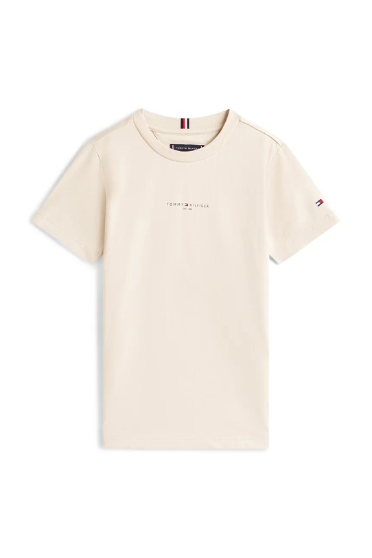 Tommy Hilfiger komplet dziecięcy z bawełną KB0KB09666.92.122.PPY2 beżowy SS26