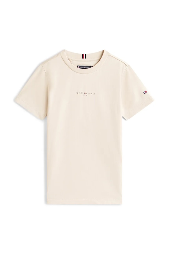 Tommy Hilfiger komplet dziecięcy z bawełną KB0KB09666.128.176.PPY2 beżowy SS26