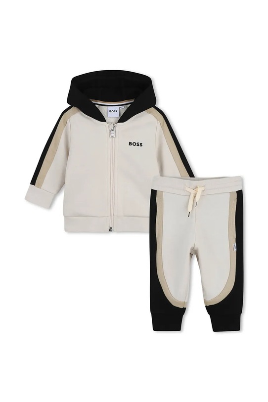 Trenirka za dojenčka BOSS Našitek bež J52850.67.81