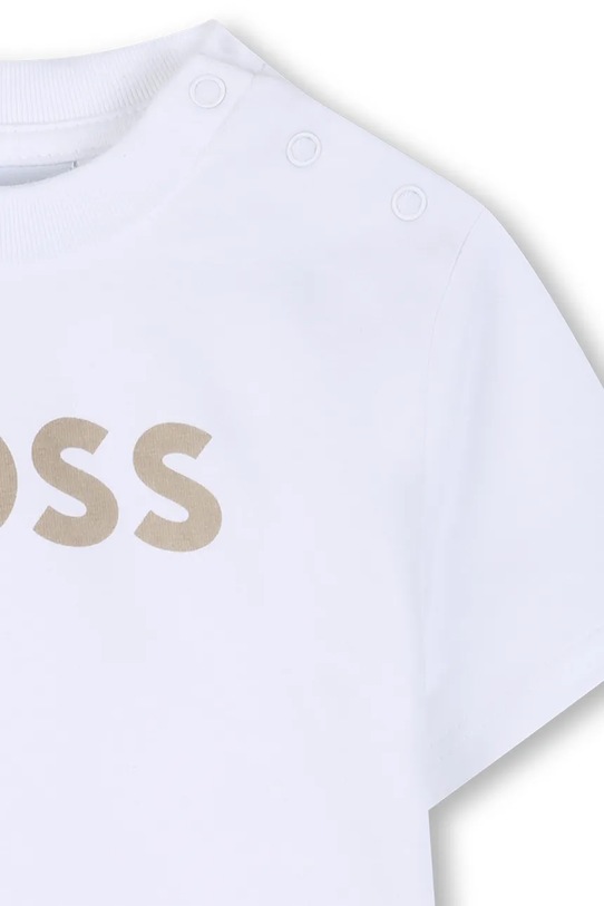 BOSS komplet codzienny dziecięcy bawełniany beżowy J53048