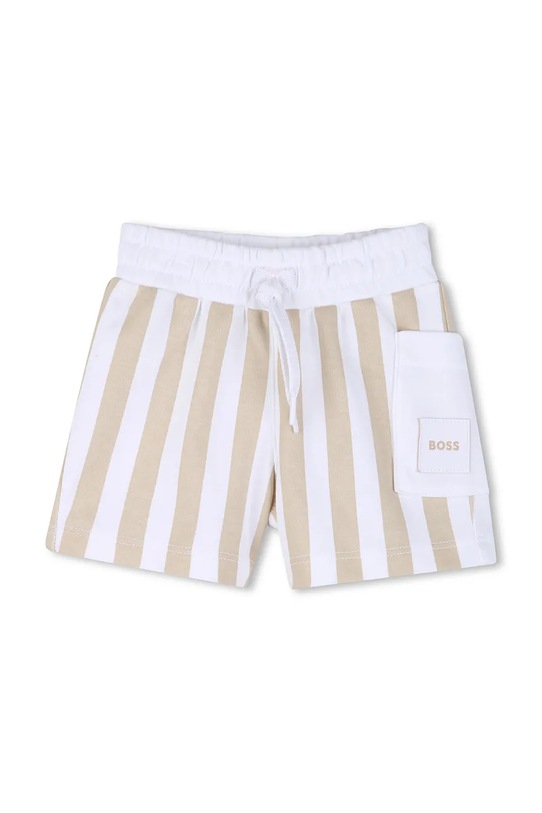 BOSS komplet codzienny dziecięcy bawełniany J53048 beżowy