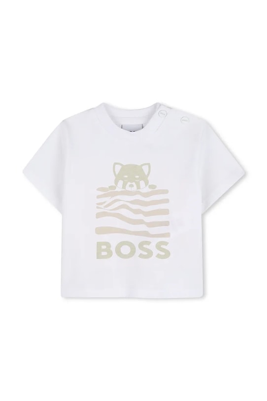 Dječaci Set za bebe s dodatkom lana BOSS J53050 bijela