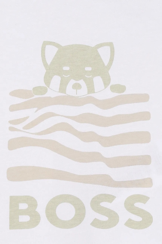 Set za bebe s dodatkom lana BOSS J53050 bijela