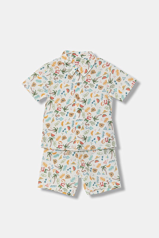 Guess komplet niemowlęcy z lnem multicolor I6GG09.WO730.PPY2.M