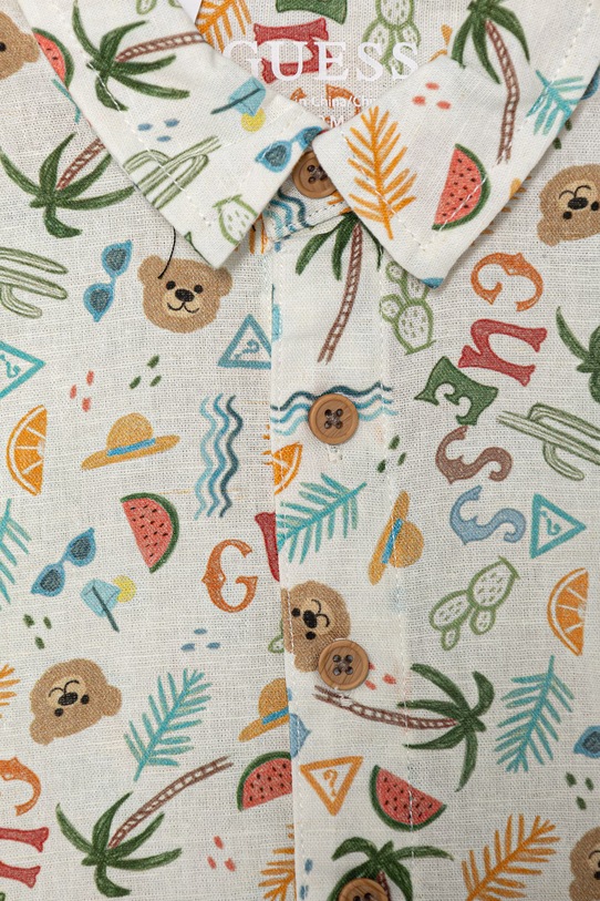 Chłopiec Guess komplet niemowlęcy z lnem I6GG09.WO730.PPY2.M multicolor