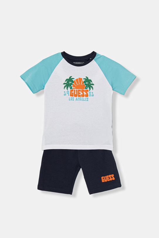 Guess komplet codzienny dziecięcy bawełniany granatowy N6GG03.K8HM4.PPY2.M