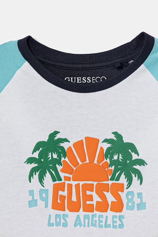 Chłopiec Guess komplet codzienny dziecięcy bawełniany N6GG03.K8HM4.PPY2.M granatowy
