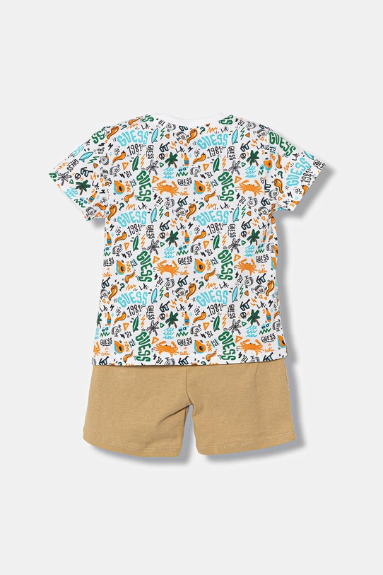 Guess komplet bawełniany dziecięcy 2-pack I6GG00.K8HM4.PPY2.M beżowy SS26