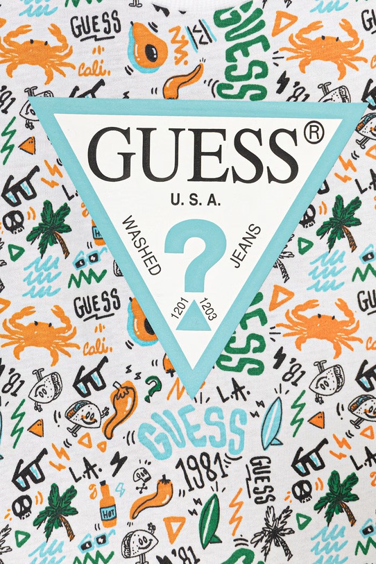 Chłopiec Guess komplet bawełniany dziecięcy 2-pack I6GG00.K8HM4.PPY2.M beżowy