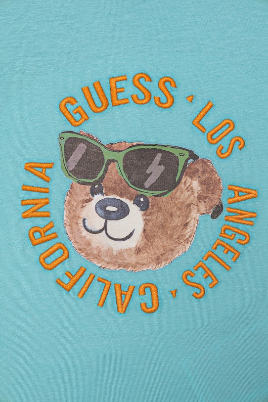 Guess komplet dziecięcy bawełniany niebieski I6GG05.K8HM4.PPY2.M