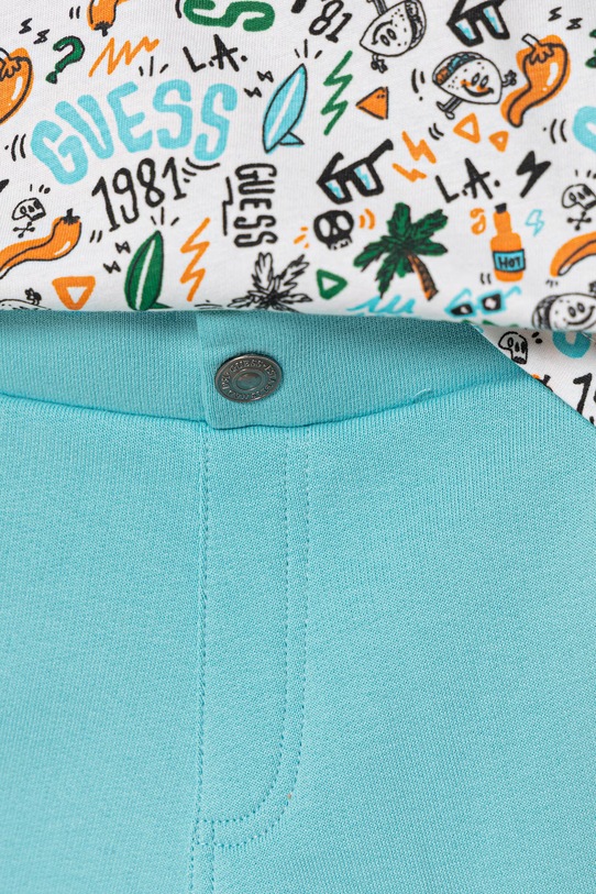 Guess komplet bawełniany dziecięcy 2-pack niebieski N6GG00.K8HM4.PPY2.M