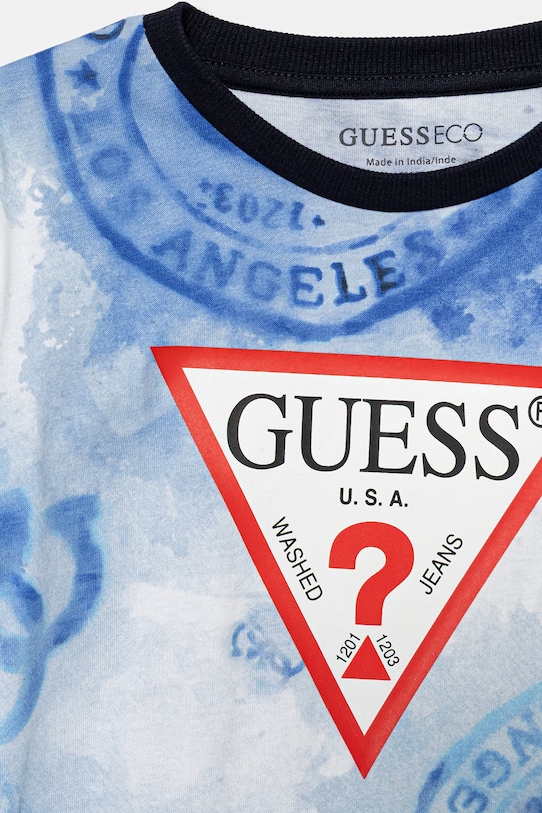 Pamučna dječja trenirka Guess 2-pack mornarsko plava N6GG00.K8HM4.PPY2.M