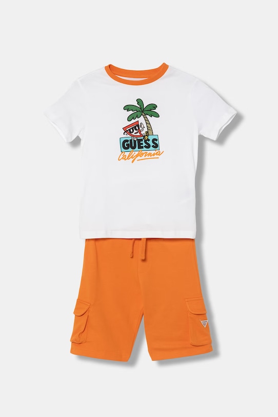 Guess комплект на каждый день детский хлопковый оранжевый N6GG02.K8HM4.PPY2.M