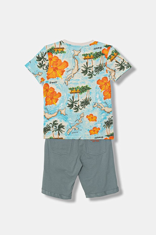 Guess komplet codzienny dziecięcy bawełniany N6GG04.K8HM4.PPY2.M niebieski SS26