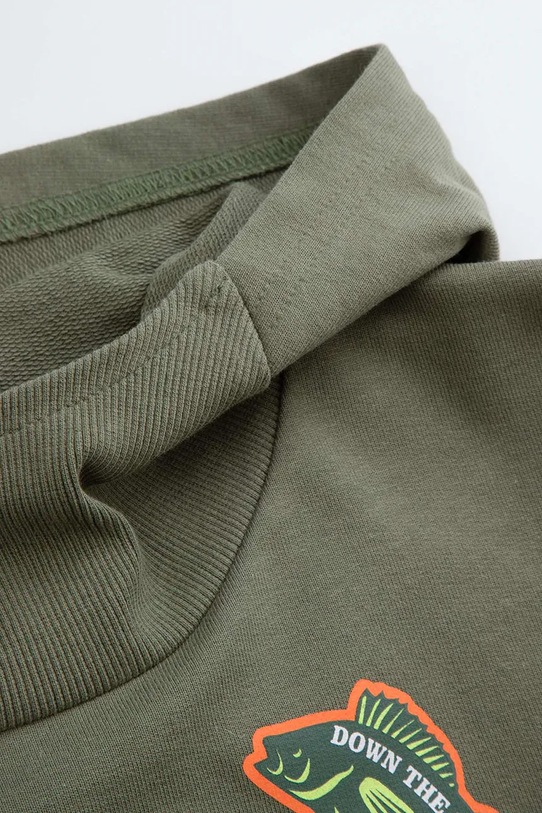 Αγορίστικα Coccodrillo Σετ φόρμας παιδικό βαμβακερό WC6117402XXB πράσινο