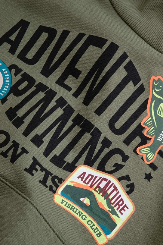 Coccodrillo Σετ φόρμας παιδικό βαμβακερό πράσινο WC6117402XXB