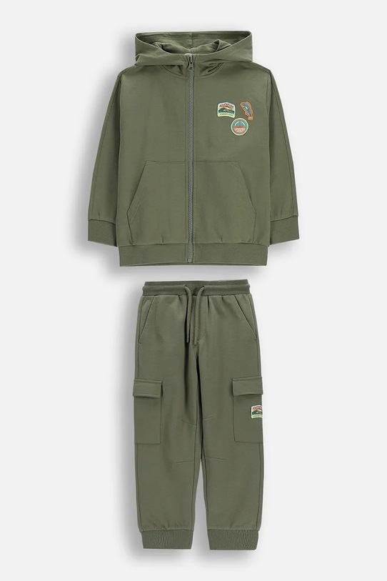 Coccodrillo σετ φόρμας παιδικό βαμβακερό πράσινο WC6117405XXB