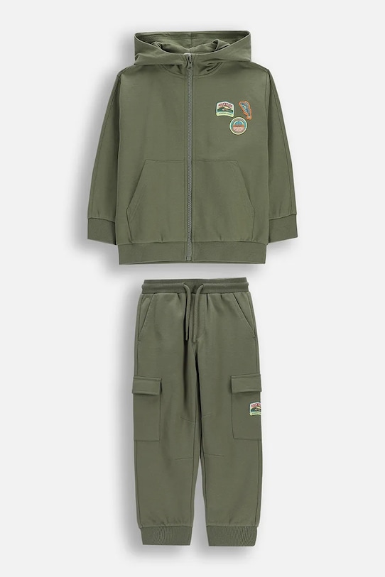 Coccodrillo σετ φόρμας παιδικό βαμβακερό πράσινο WC6117405XXB