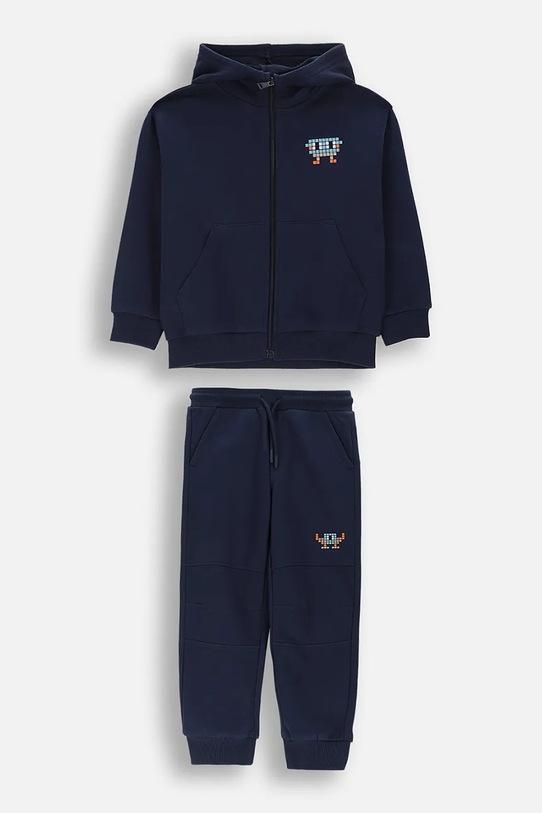 Coccodrillo σετ φόρμας παιδικό βαμβακερό σκούρο μπλε WC6117406XXB