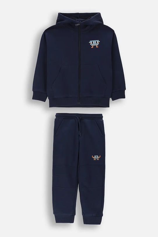 Coccodrillo σετ φόρμας παιδικό βαμβακερό σκούρο μπλε WC6117406XXB