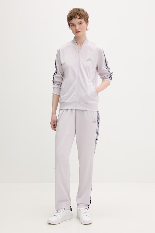adidas komplet dresowy damski The 3-Stripes fioletowy KB8932