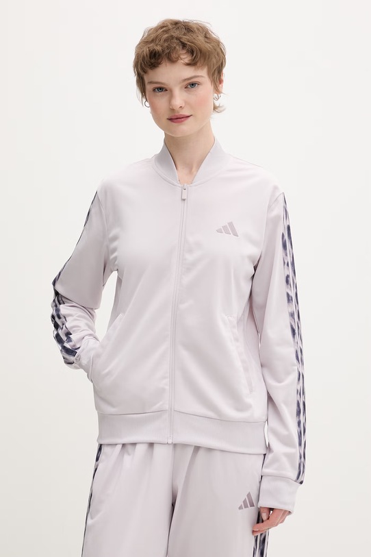 adidas komplet dresowy damski The 3-Stripes KB8932 fioletowy SS26