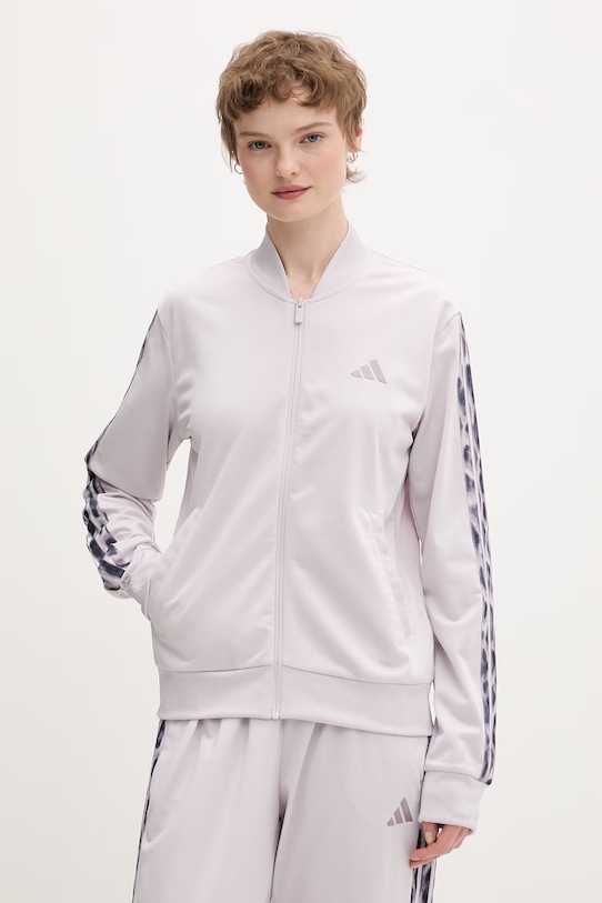 adidas komplet dresowy damski The 3-Stripes KB8932 fioletowy SS26