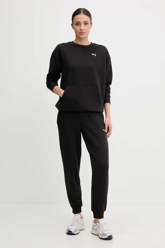 Puma komplet dresowy damski Relaxed Sweat suit czarny 691900