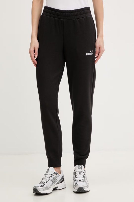 Odzież Puma dres damski z bawełny Hooded Sweat suit 691902 czarny