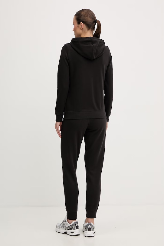 Puma tepláková dámska súprava s kapucňou s bavlnou čierna 691902