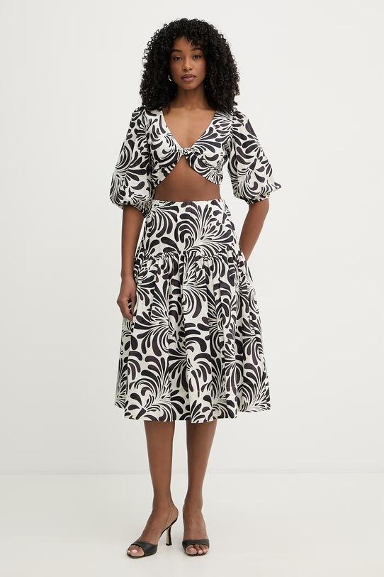 Twinset komplet codzienny damski bawełniany brązowy 261LM2QDD