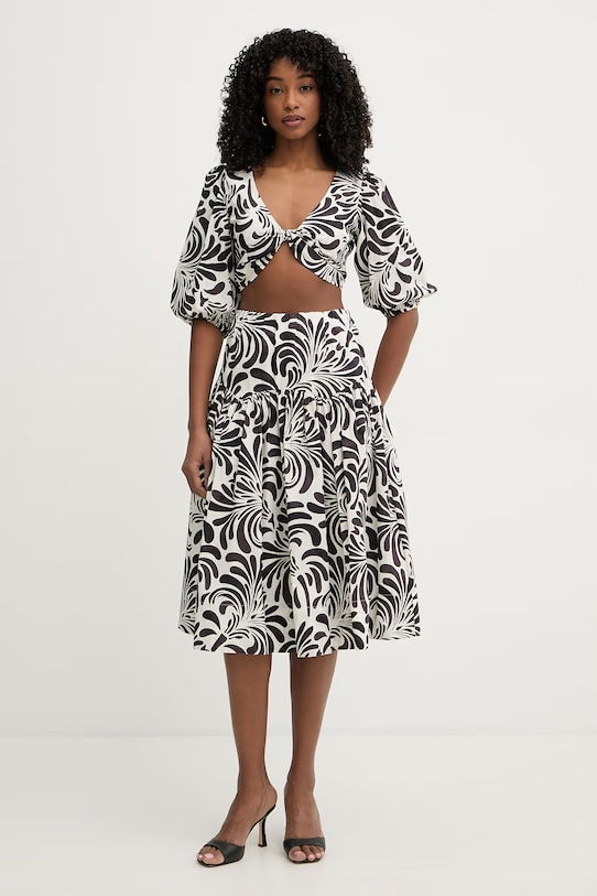 Twinset komplet codzienny damski bawełniany brązowy 261LM2QDD