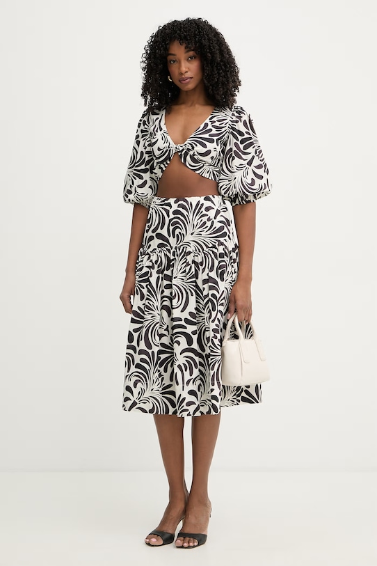 Twinset komplet codzienny damski bawełniany 261LM2QDD brązowy SS26