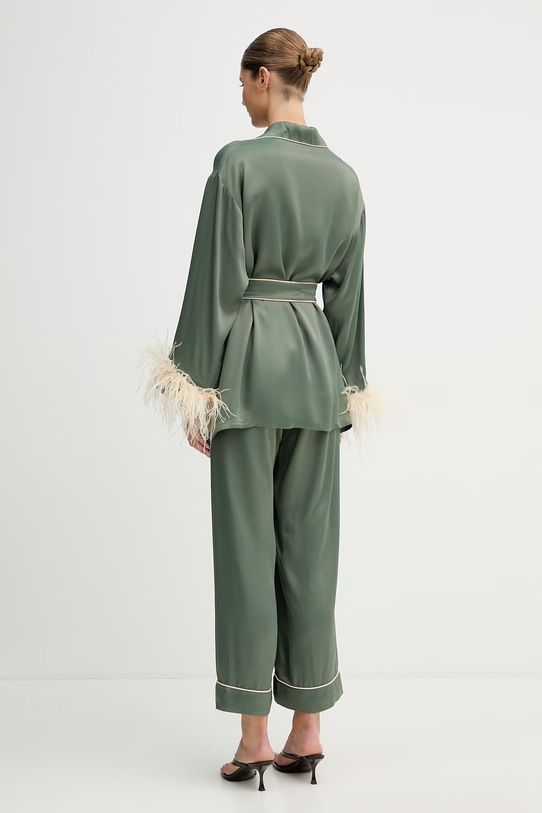 The Sleeper komplet damski z wiskozy MCSP02P022F zielony SS26