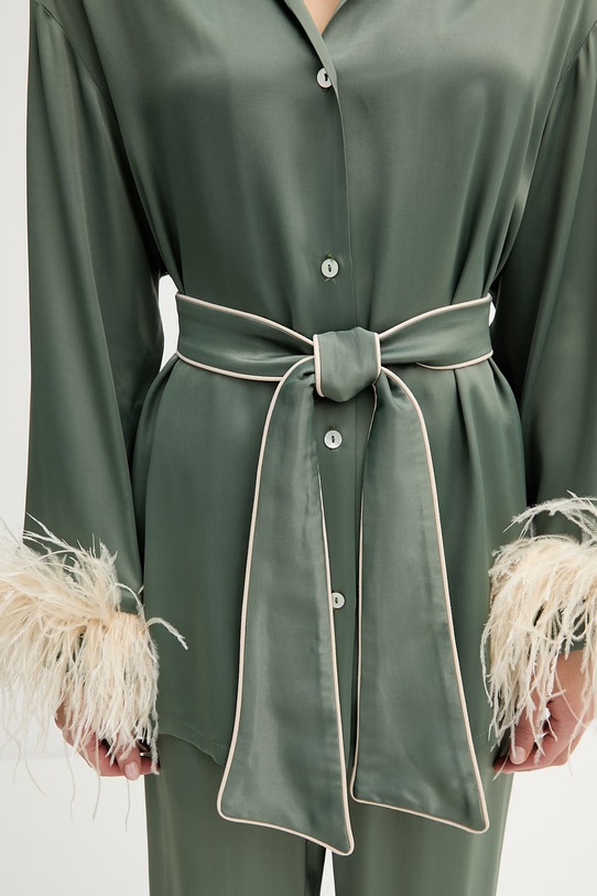 The Sleeper komplet damski z wiskozy MCSP02P022F zielony