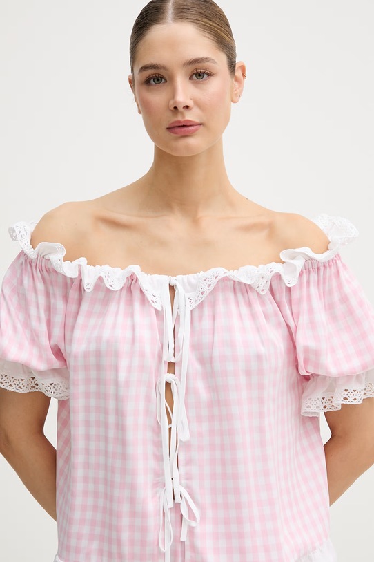 The Sleeper komplet damski z wiskozy RMSS02G019L różowy