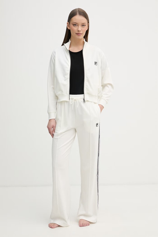 Fila komplet dresowy damski bawełniany beżowy FPS4224