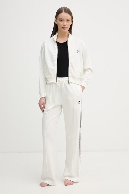 Fila komplet dresowy damski bawełniany beżowy FPS4224