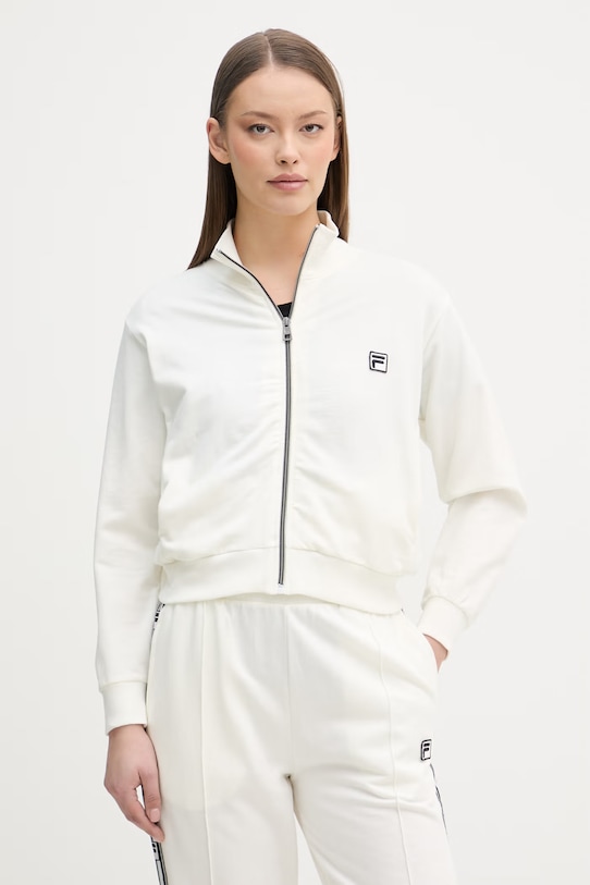 Odzież Fila komplet dresowy damski bawełniany FPS4224 beżowy