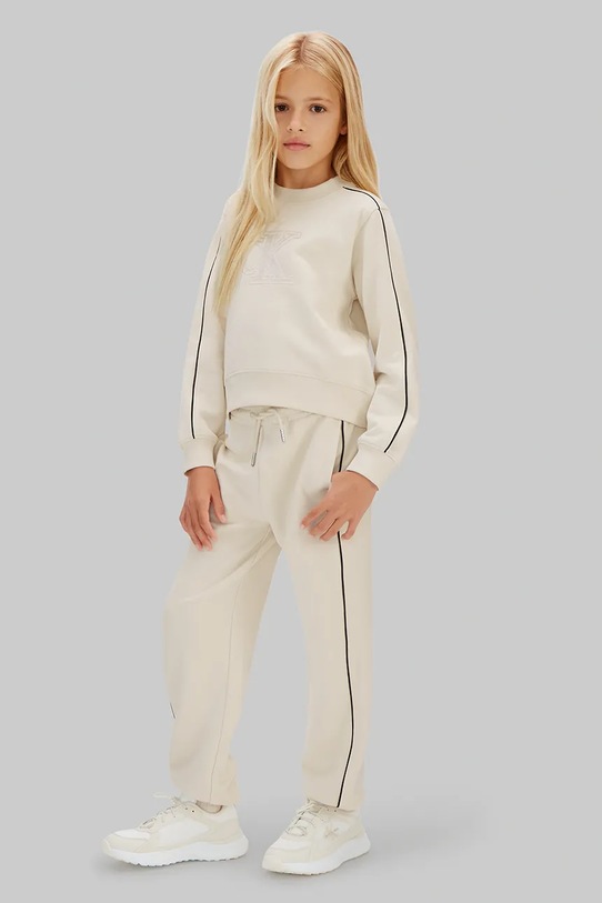 Calvin Klein Jeans dres bawełniany dziecięcy IG0IG03071.128.176.PPY2 beżowy