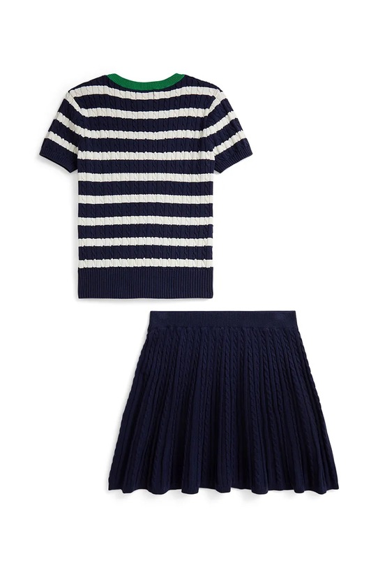 Παιδικό βαμβακερό σετ Polo Ralph Lauren 313956875500 σκούρο μπλε SS26