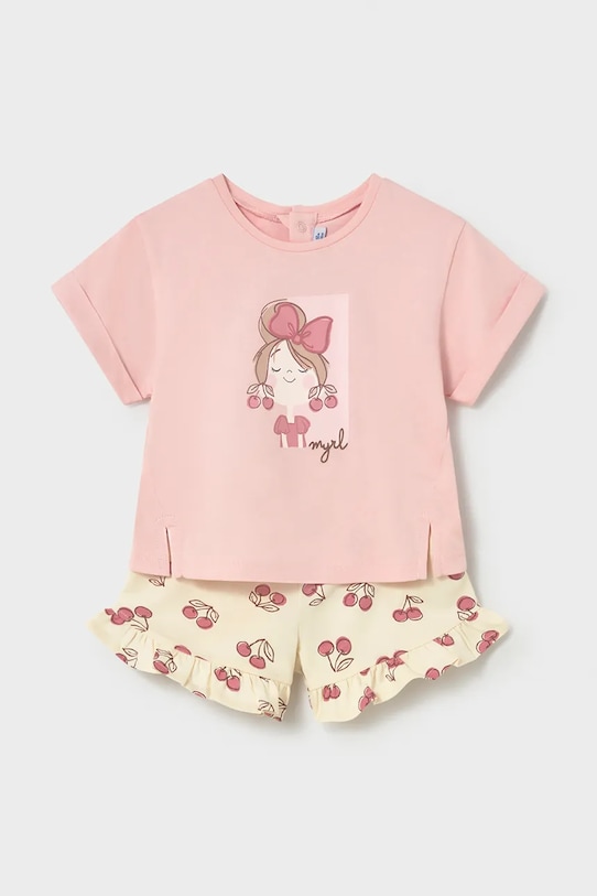 Dječji komplet Mayoral pletivo roza 1205.4J.Baby.PPY2